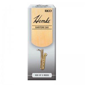 Rico Hemke Baritone Saxophone Reeds, (Box 5) Strength 2.5